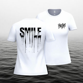 T-Shirt 'Smile' Femme (Blanc) - Edition limitée