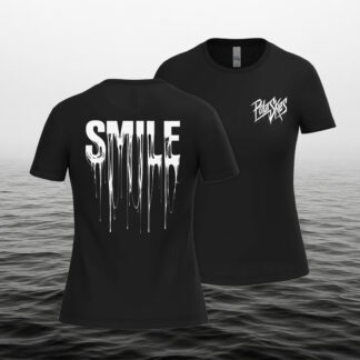 T-Shirt 'Smile' Femme (Noir) - Edition limitée
